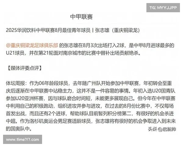 中甲推行新增B名单制度U21年轻球员可同时登场助力联赛发展